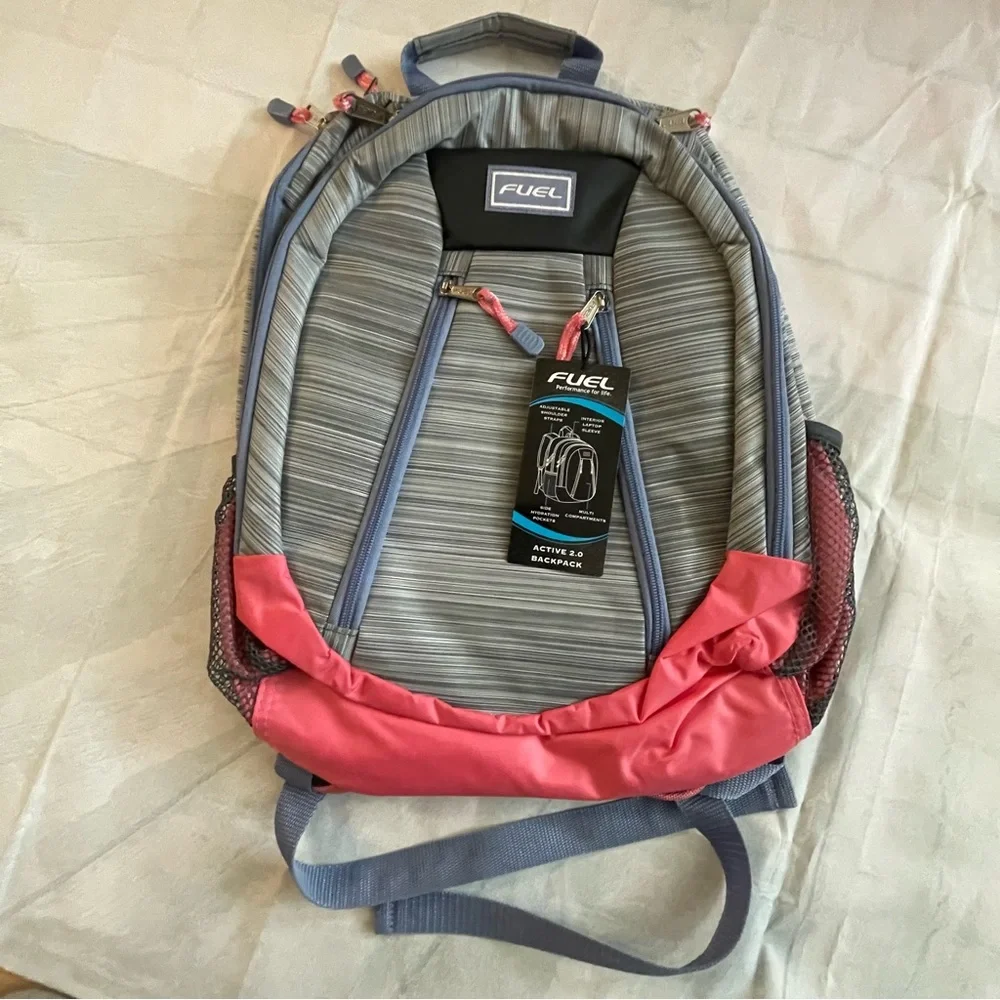 Fuel Sport Active Multi Funtional‎ Backpack-Gray/Pink/Purple